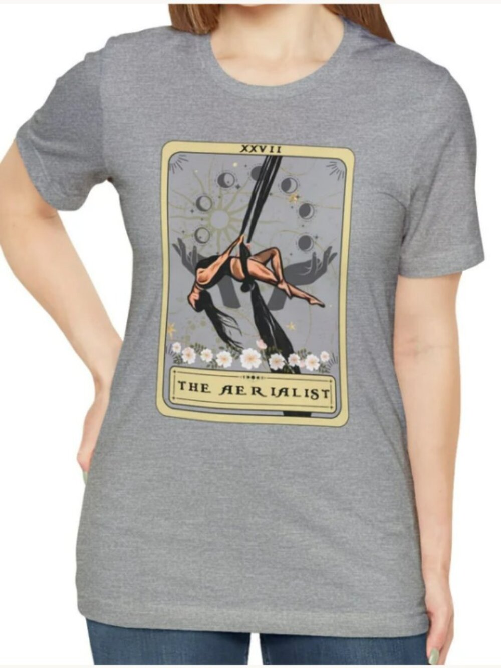 Aerialist Shirt, The Aerialist Tarot Card Shirt, Aerial Dance Tshirt.